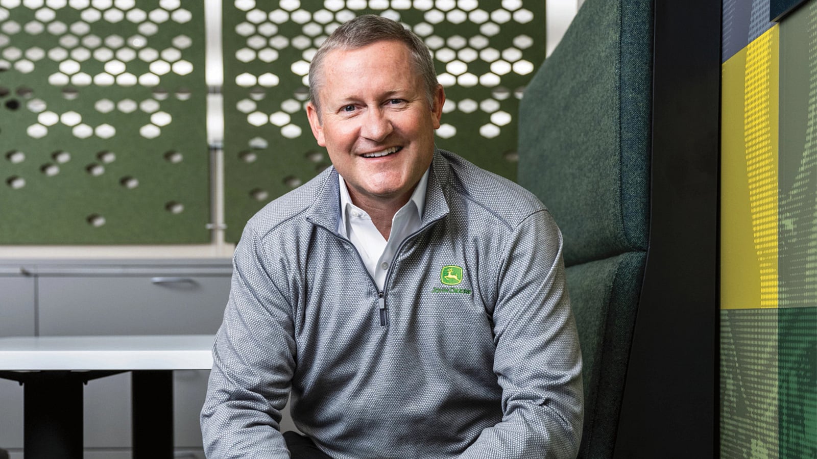John C. Maj i John Deere hovedkvarter