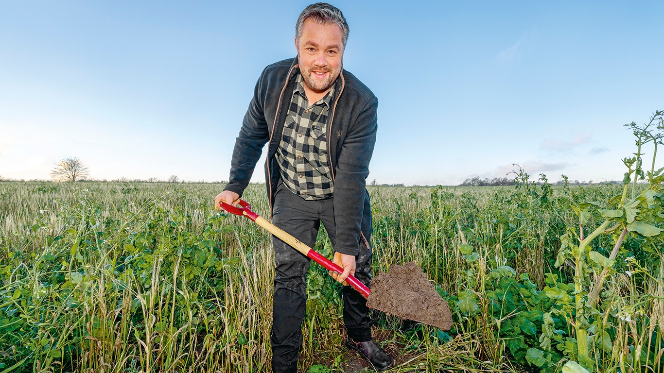 A man working in a agriculture field
