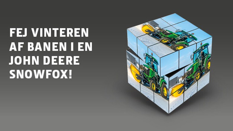 Fej vinteren af banen i en John Deere Snowfox