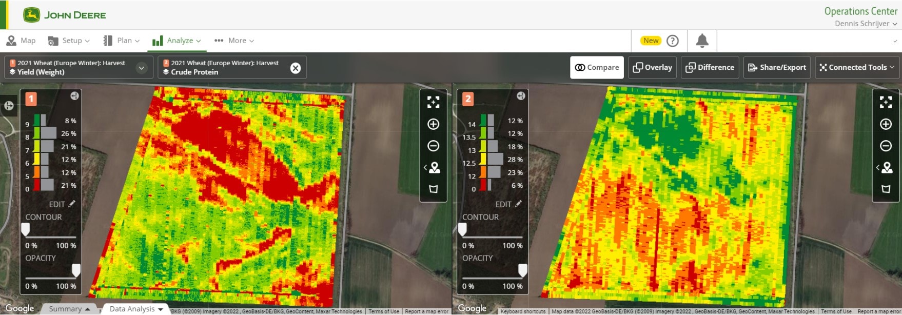 harvestlab map