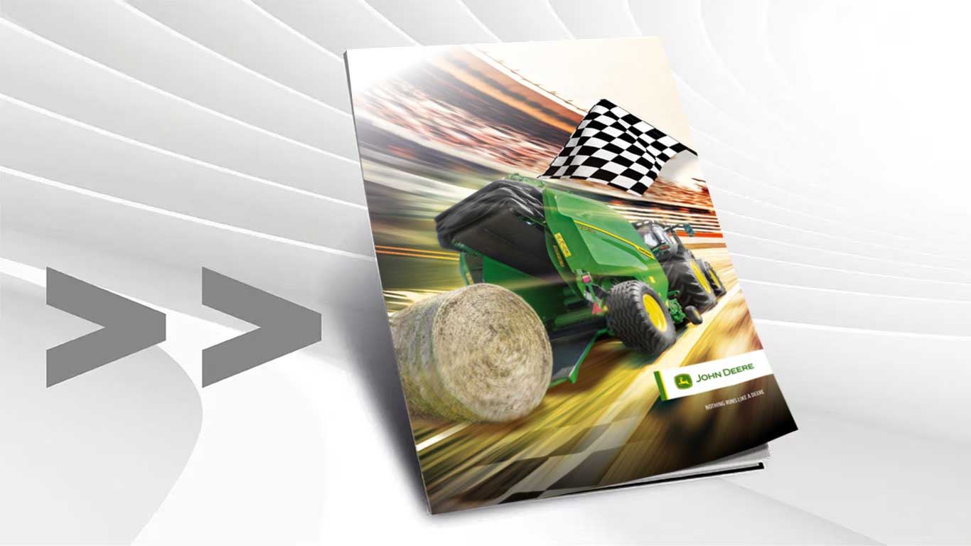 Brochure over John Deere ballepressere